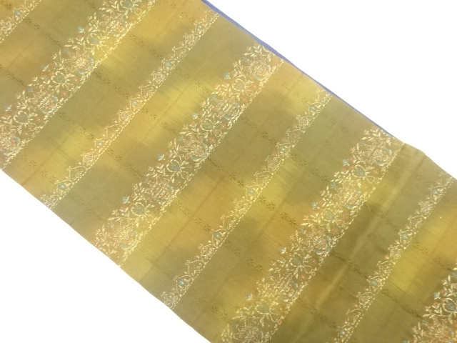 JAPANESE FUKURO OBI / WOVEN FLORAL SARASA